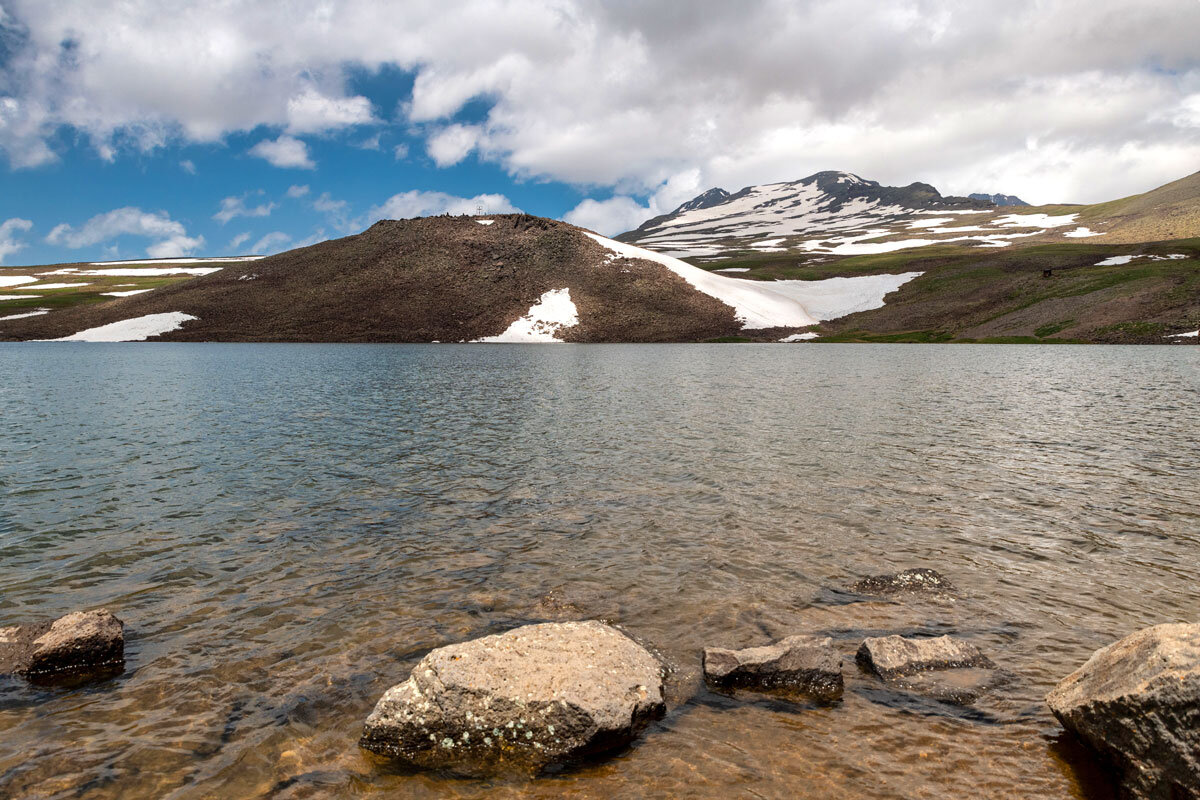 Гора Арагац и озеро Кари-лич. Армения. - Дина Евсеева