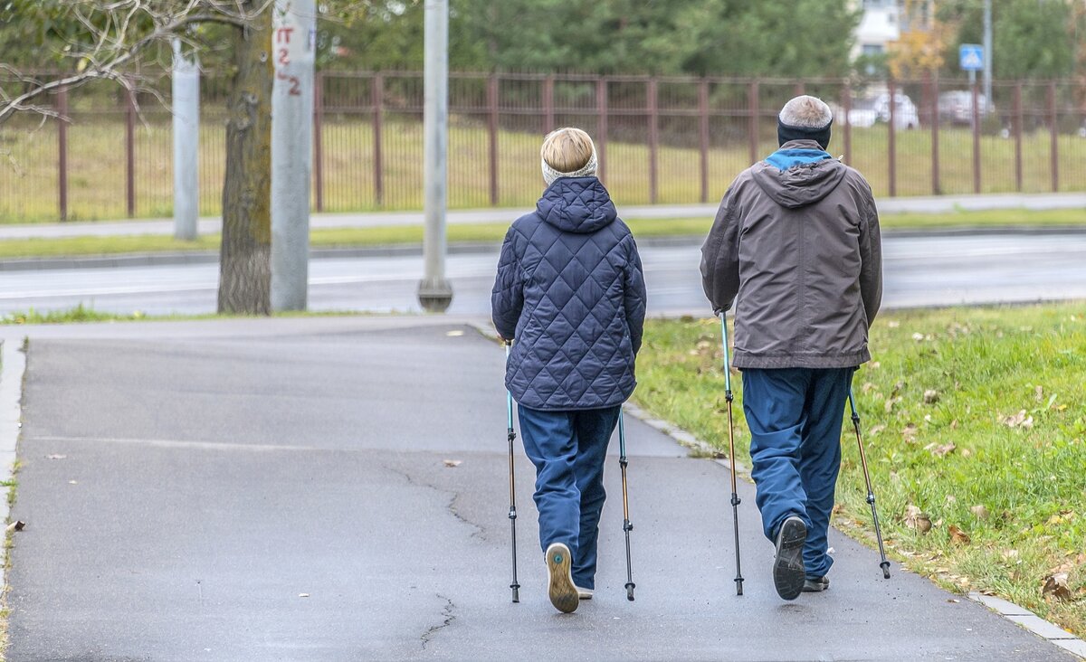 Скандинавы в Москве. Еле догнал :) - Валерий Иванович