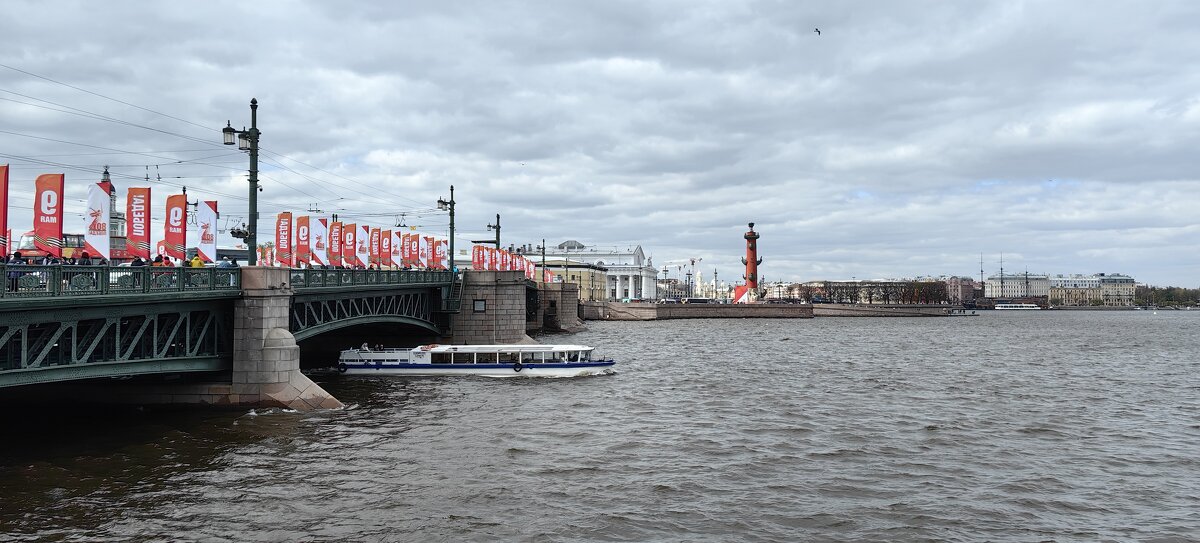 Санкт-Петербург. Нева, Дворцовый мост - Стальбаум Юрий 