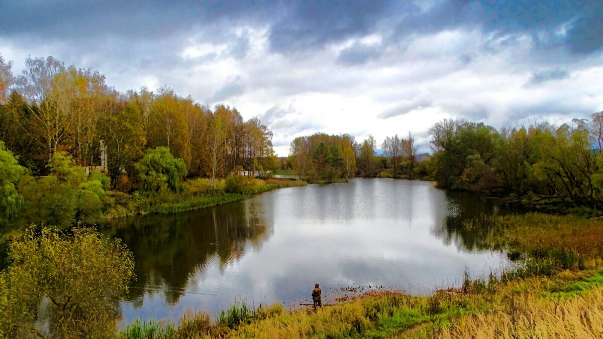 Одинокий рыбак. - Милешкин Владимир Алексеевич Одинокий рыбак. - Милешкин Владимир Алексеевич
