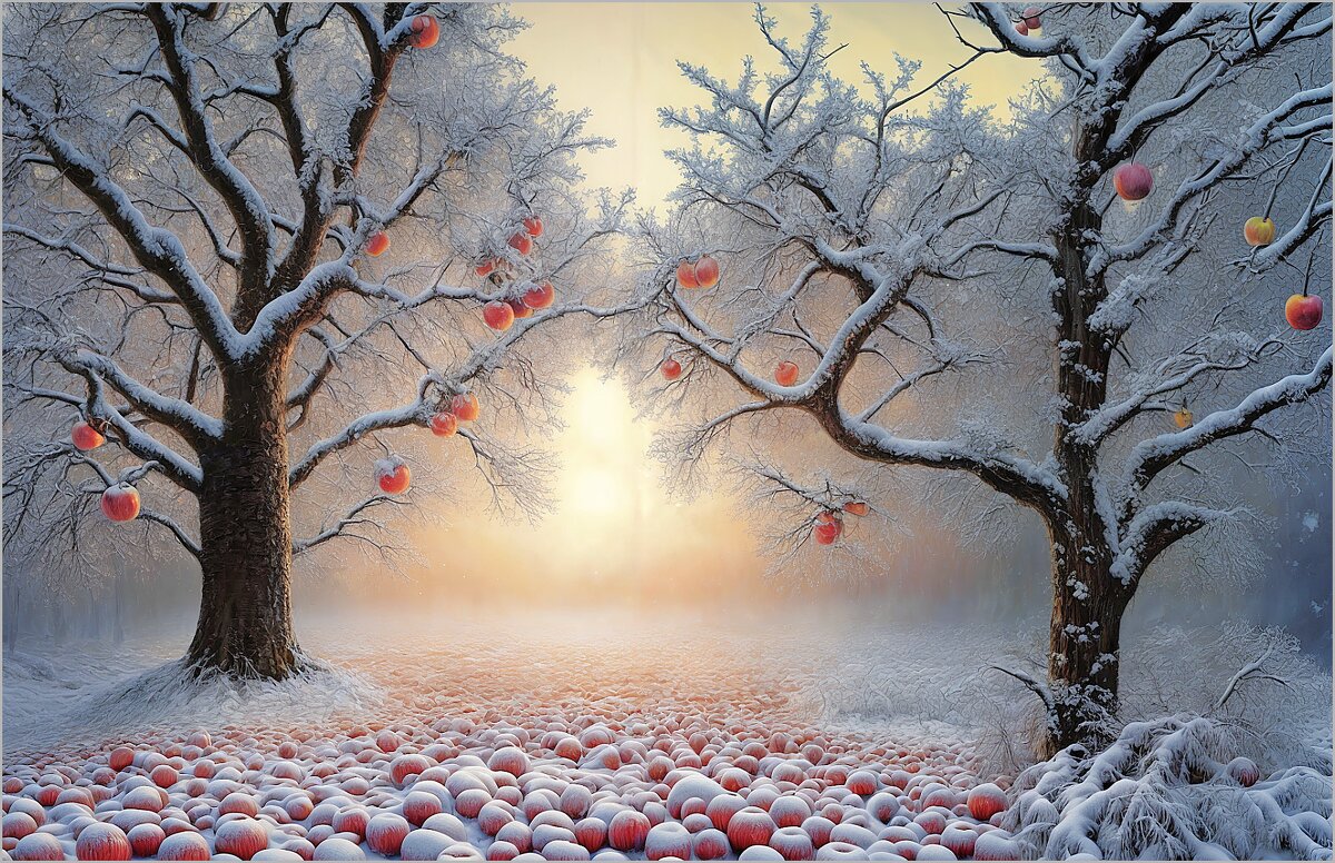 " Яблоки на снегу " - antri 