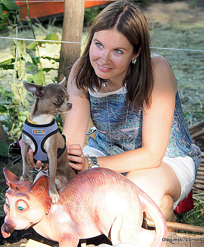 девушка с собачкОЙ - Олег Лукьянов