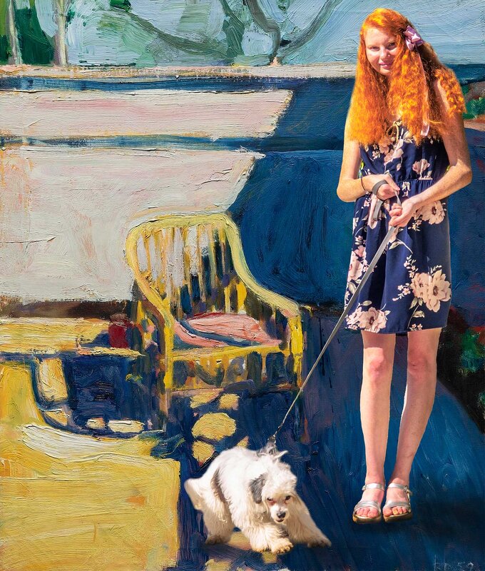 оммаж ,, На веранде " - Владимир Безгрешнов