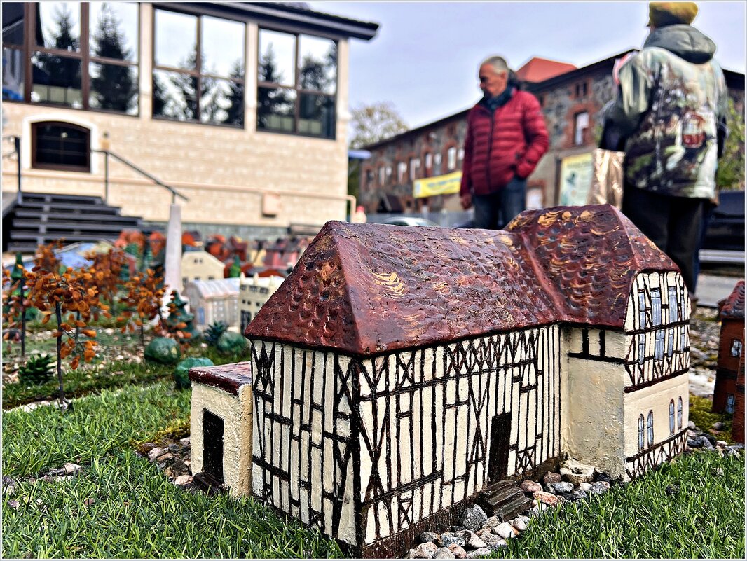 Домики макета Янтарного. - Валерия Комова