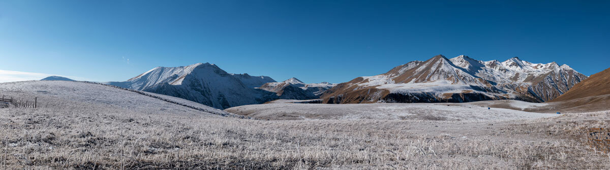 Крестовый перевал. Грузия. (панорама) - Дина Евсеева