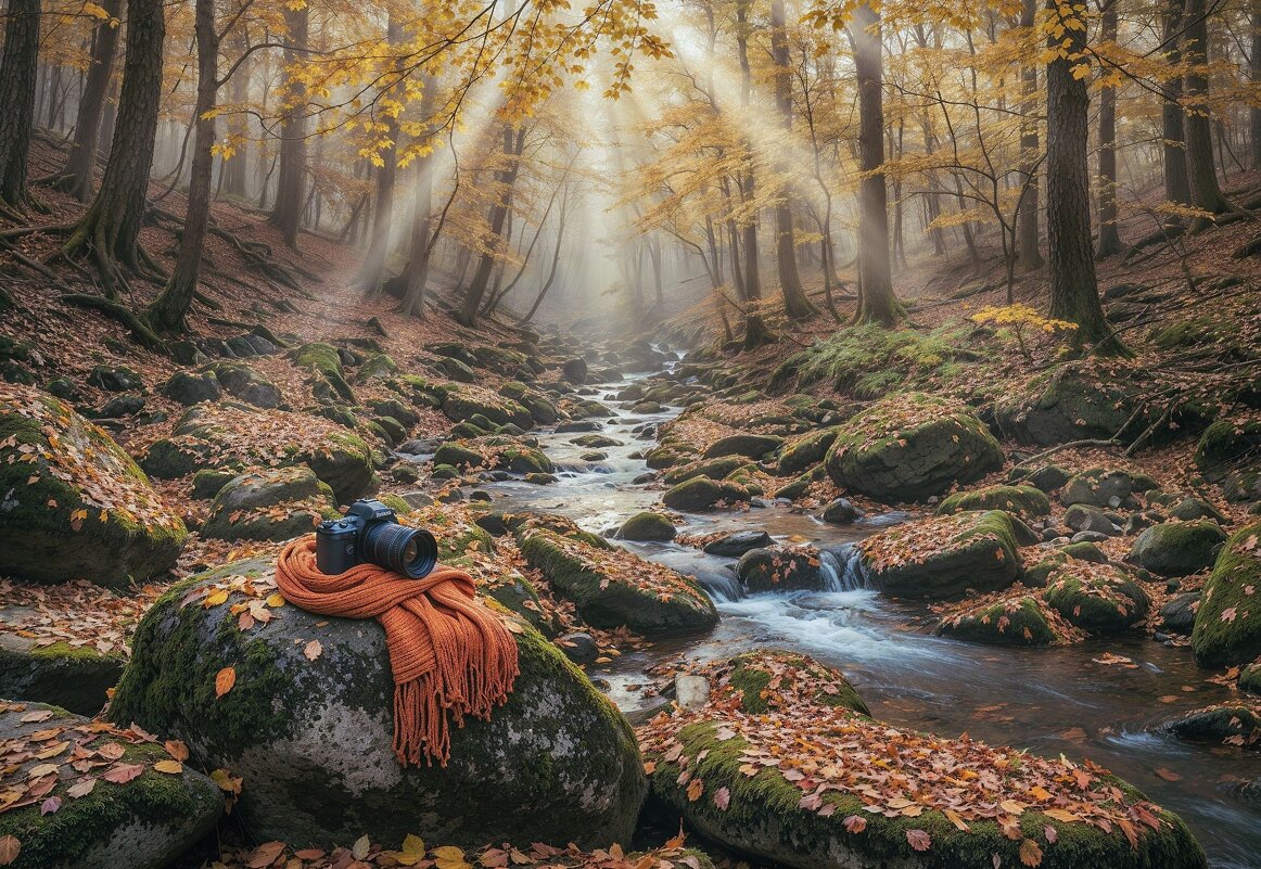 Осень в горах. Горный ручей - Александр Семенов