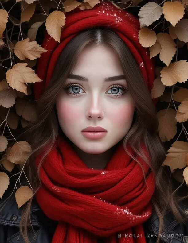 Поздняя осень. Портрет - Николай Кандауров