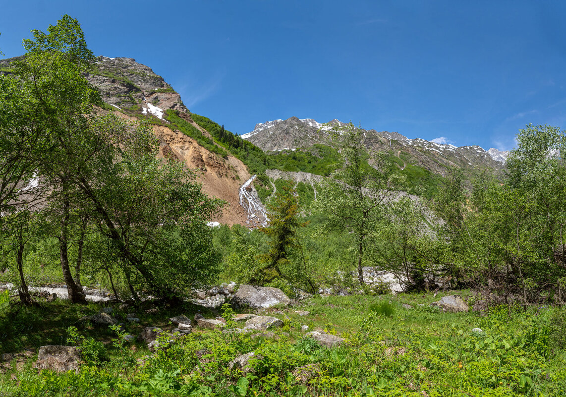 Тропа к леднику Чалаади. Сванетия. Грузия. - Дина Евсеева