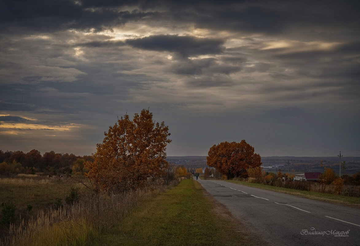 "Осень в посёлке"© - Владимир Макаров