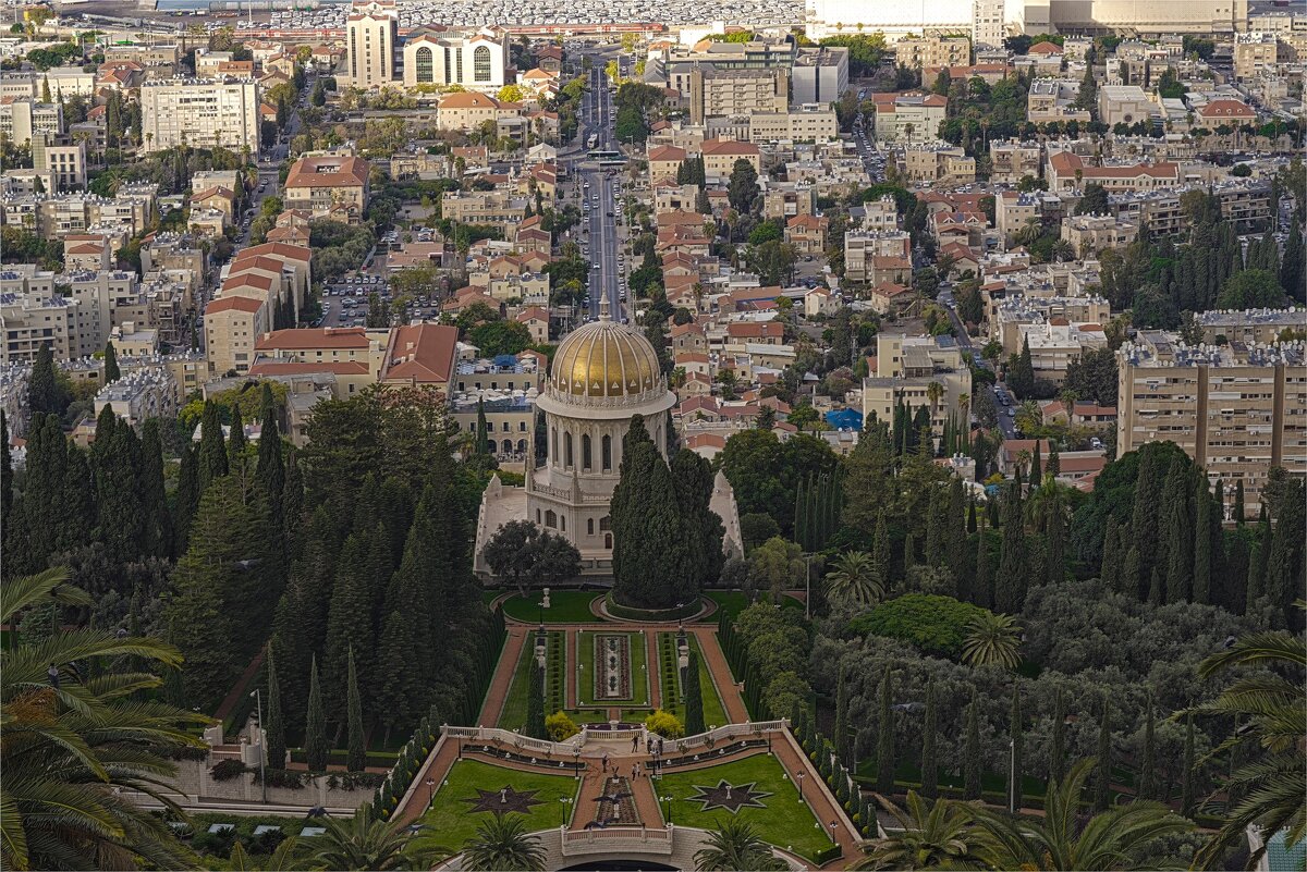 Хайфа  Бахайские сады и усыпальница Баба. Цетр бахайской религии *север страны * Израиль  2025г - ujgcvbif 