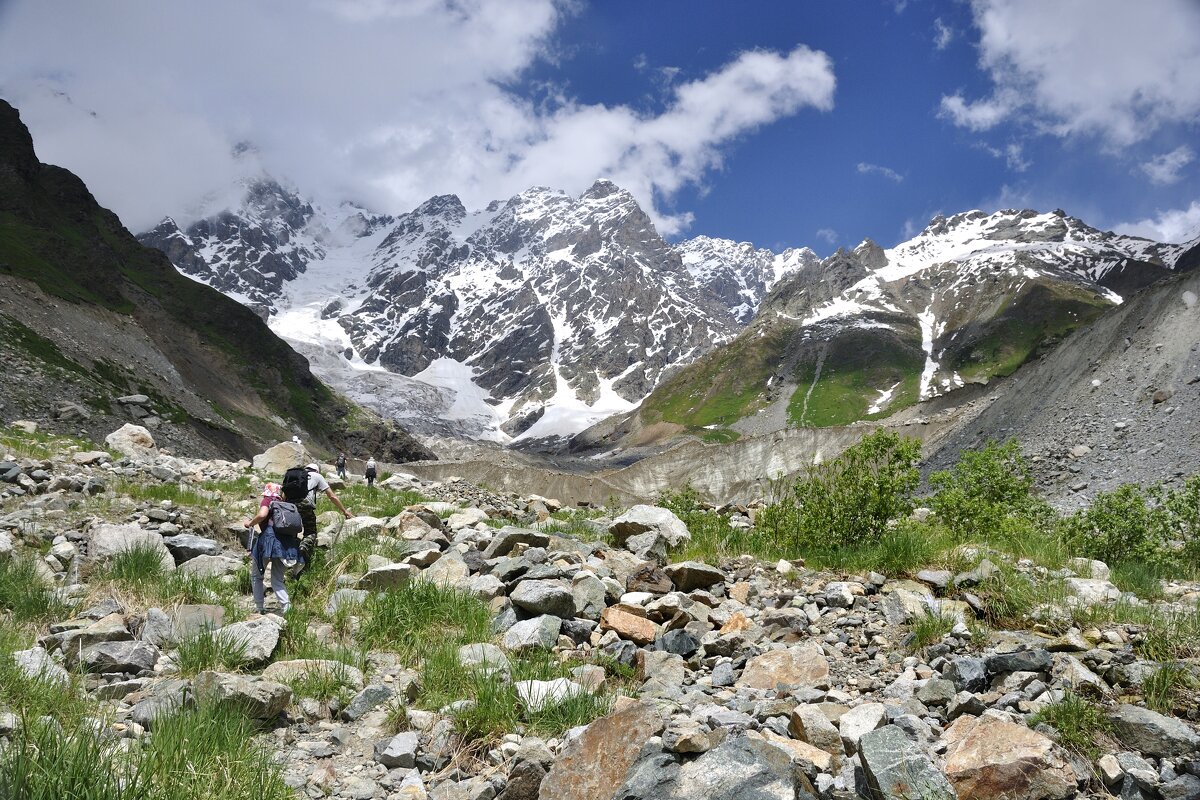 Тяжелый путь к леднику. - Марина Виноградова
