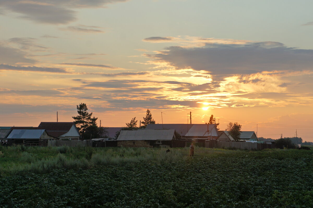 Лето,закат. - сергей ермошкин
