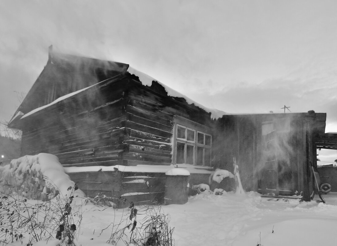 Бурное утро в сибирской деревне - Сергей Шаврин