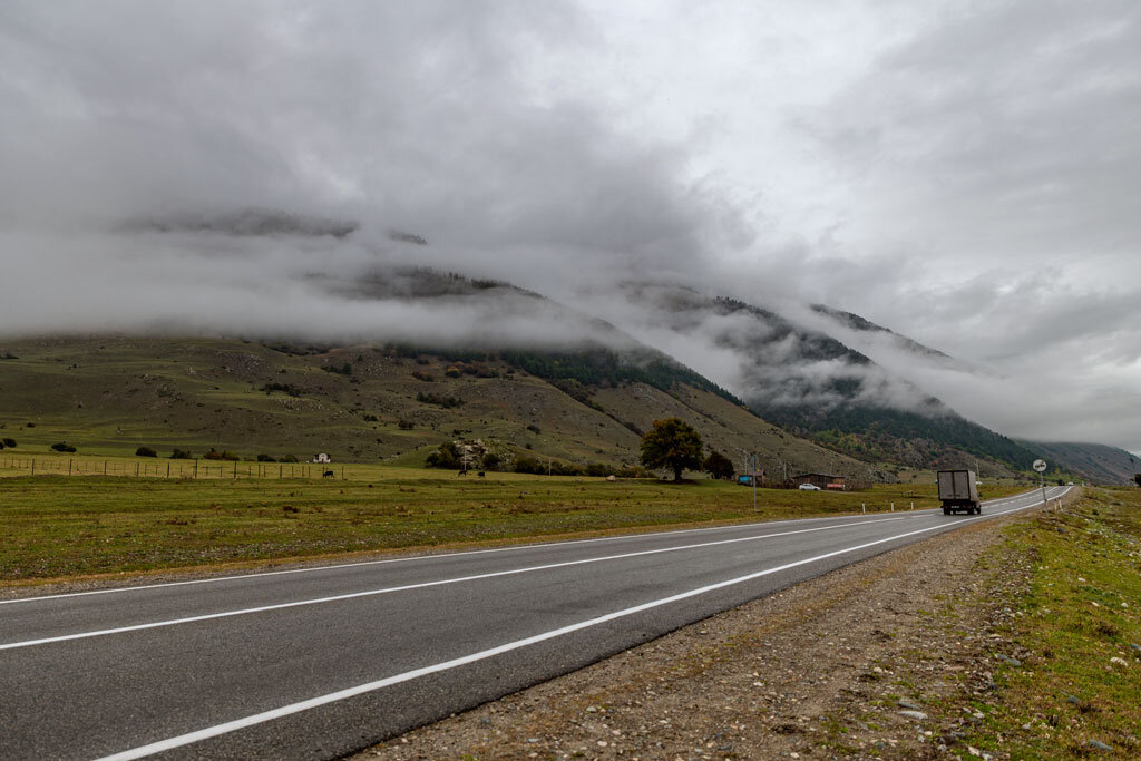 По дороге с облаками. Карачаево-Черкесия. - Дина Евсеева