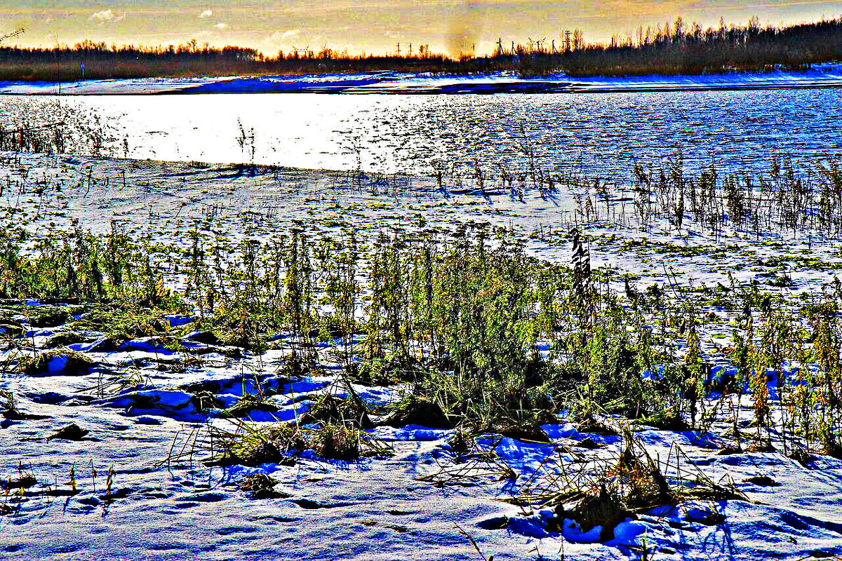 Октябрь...Лед и снег на Юганской Оби! - Владимир 