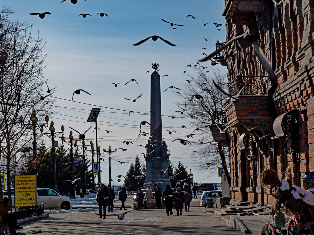 Комсомольская площадь в Хабаровске - Игорь Волков Комсомольская площадь в Хабаровске - Игорь Волков