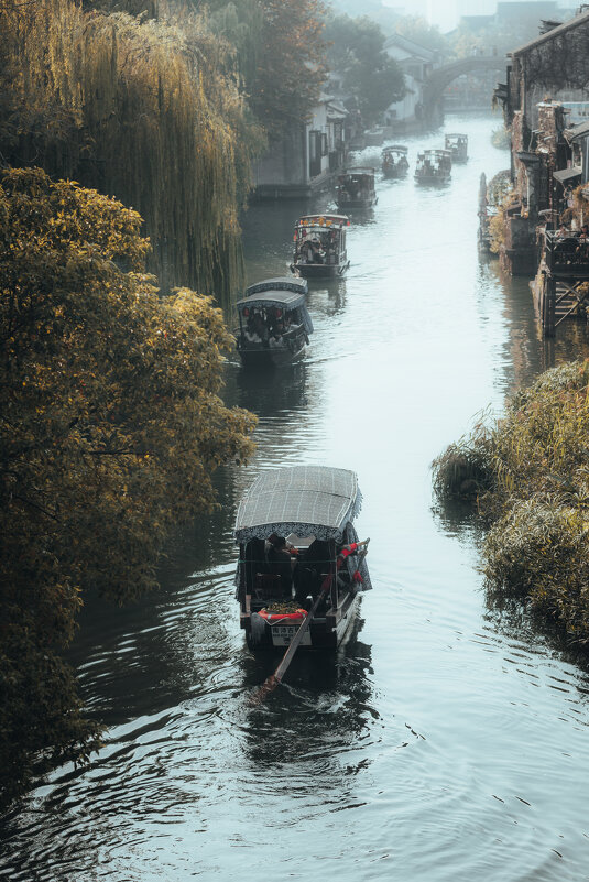 Нансюн - один из многочисленных городов на воде в восточном Китае - Дмитрий 