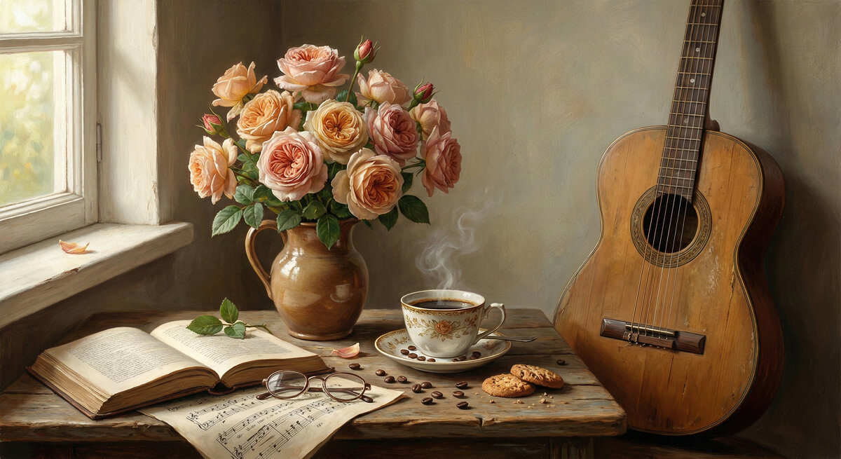 Натюрморт с гитарой! - Valentin Bondarenko