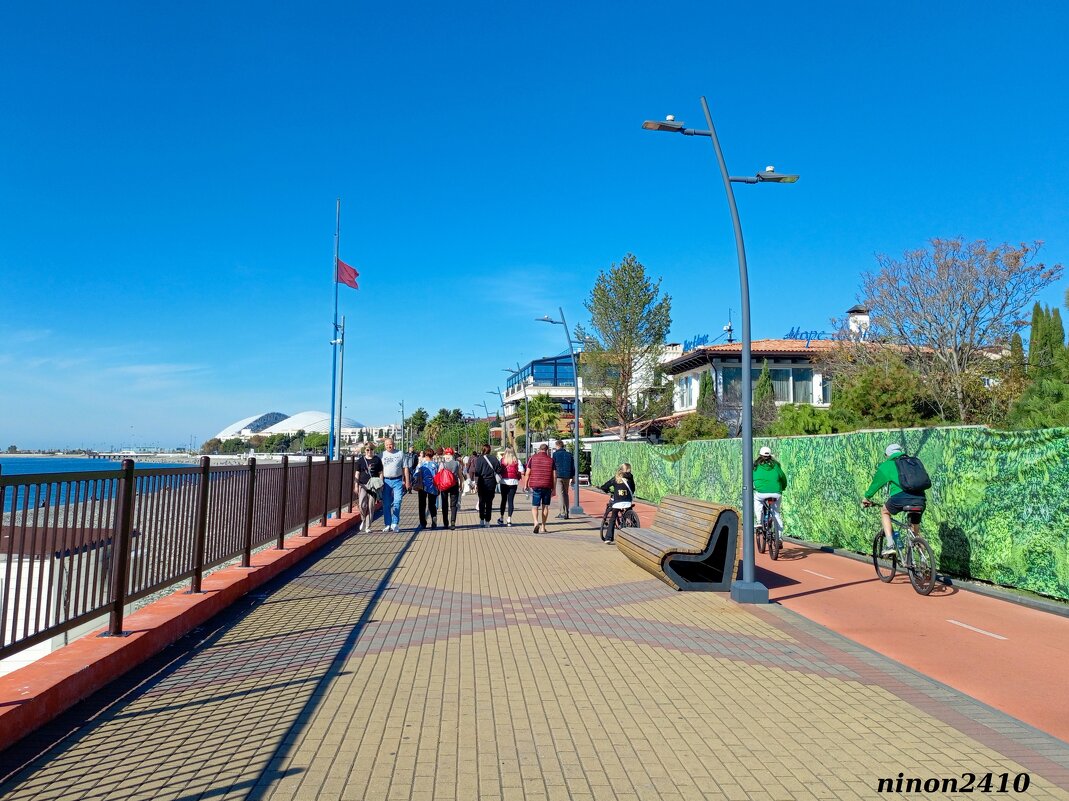 Адлер. Имеретинская (Олимпийская) набережная - Нина Бутко