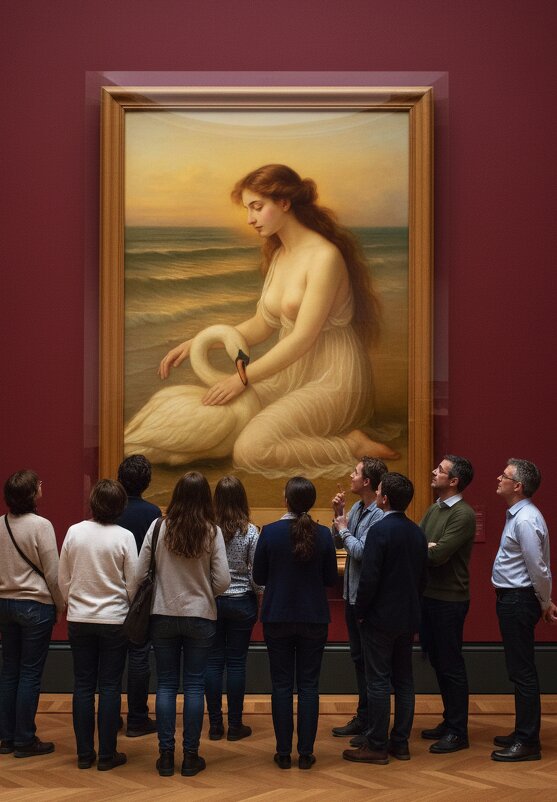 Леда с лебедем - Александр Деревяшкин