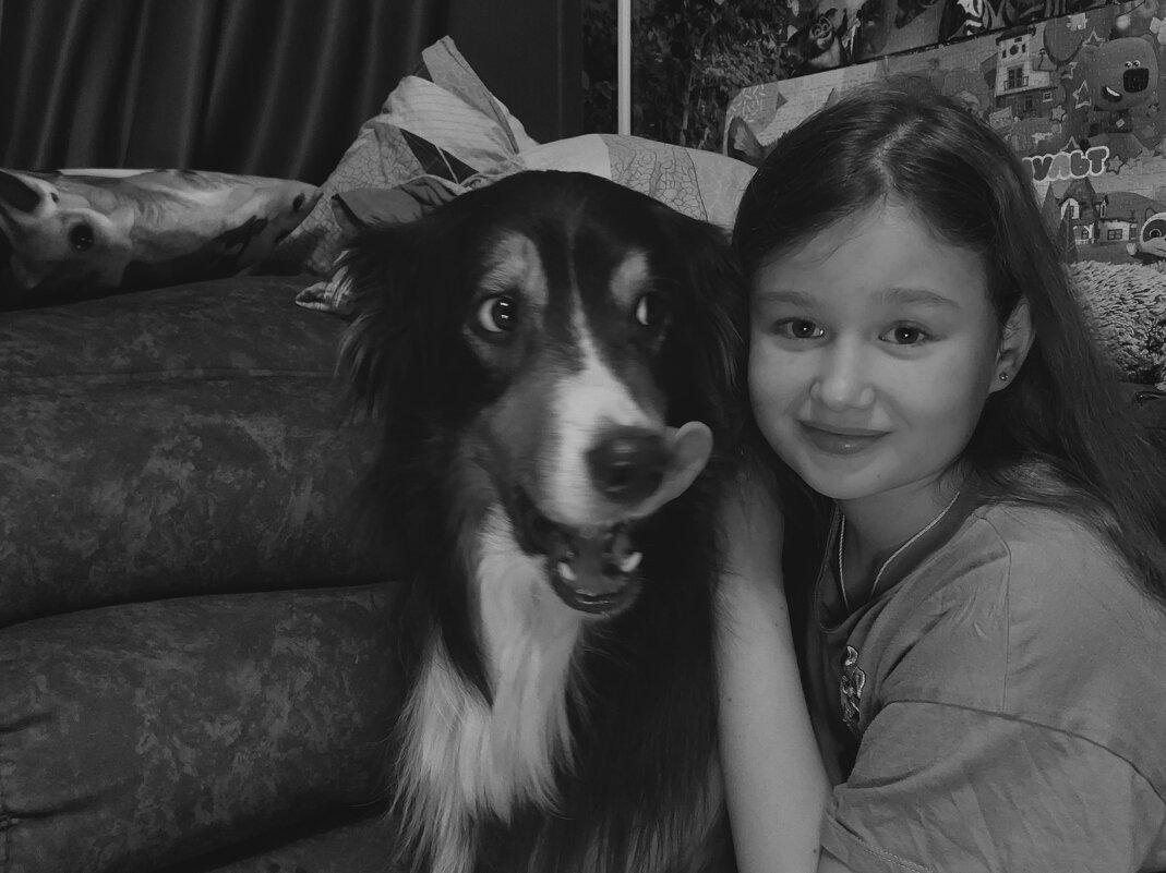 попытка сделать портрет с собакой или лизь сбоку) - Артём попытка сделать портрет с собакой или лизь сбоку) - Артём