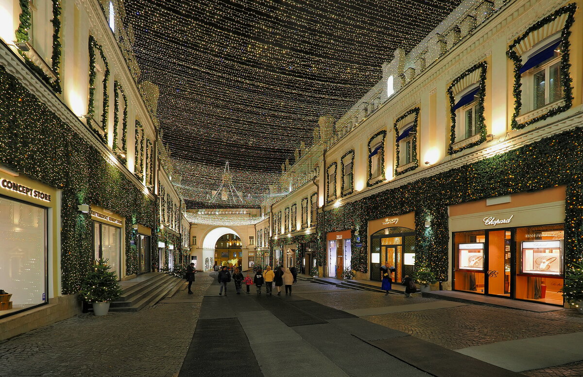 Новогодний Третьяковский проезд. - Евгений Седов Новогодний Третьяковский проезд. - Евгений Седов