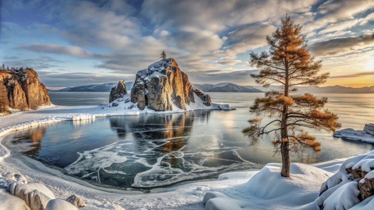 ИИ. Зимний уголок Байкала .... - Ravile 