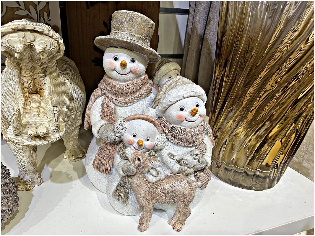 Новогодние снеговички. - Валерия Комова