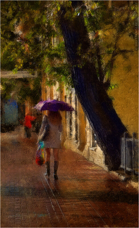 «Девушка под зонтом» не ИИ - Станислав Лебединский