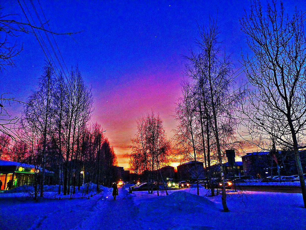 Утро января в Нефтеюганске. - Владимир 