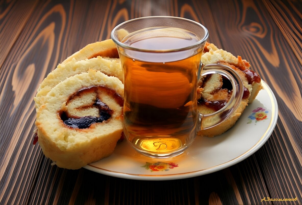 Про чай с домашним сливовым рулетом...:-) - Андрей Заломленков