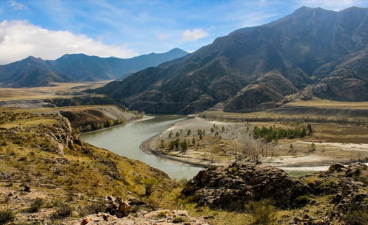 Место слияния Чуи и Катуни - елена беликова