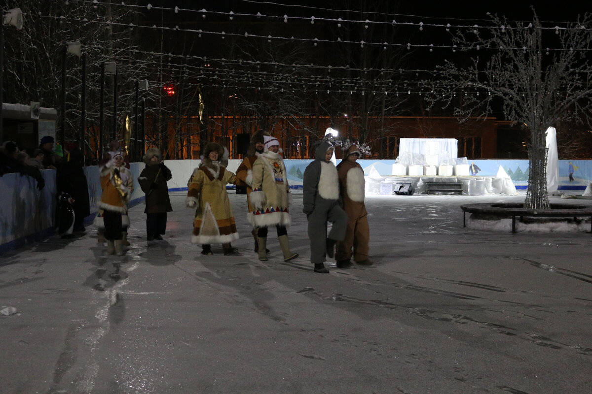 На открытии катка - Ольга 