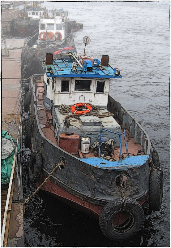 My magic Petersburg_00434_Нева. Адмиралтейская наб. - Станислав Лебединский