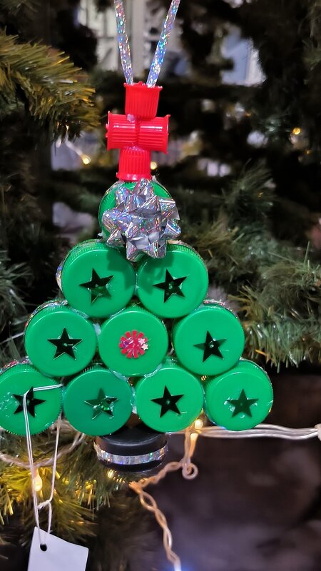 Новогодние украшения из вторичных материалов. - Ольга 