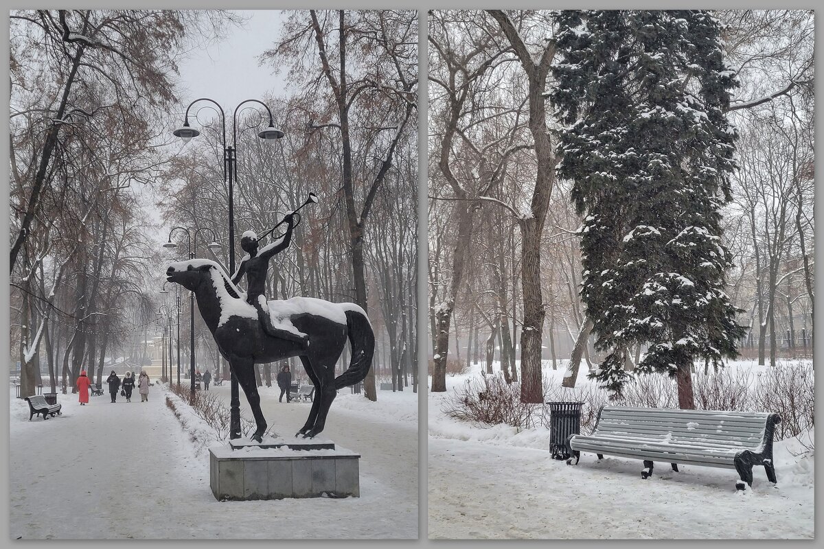 В зимнем парке в январе - Татьяна Машошина
