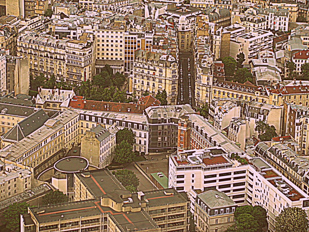 Париж. Панорама с башни Монпарнас. - Владимир Драгунский