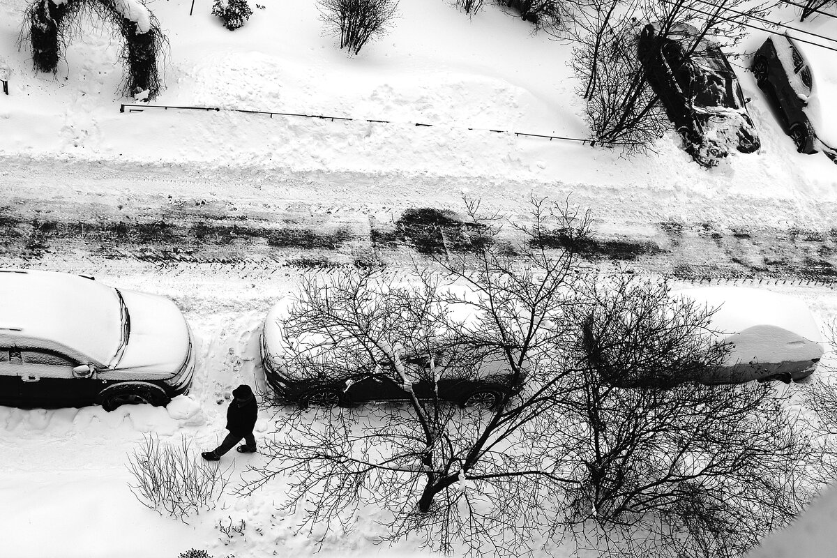 Заснеженный двор. - Василий Палий