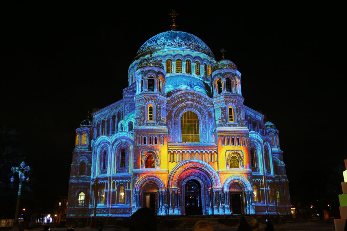 Кронштадт 2026 г, световое шоу. - Танзиля Завьялова