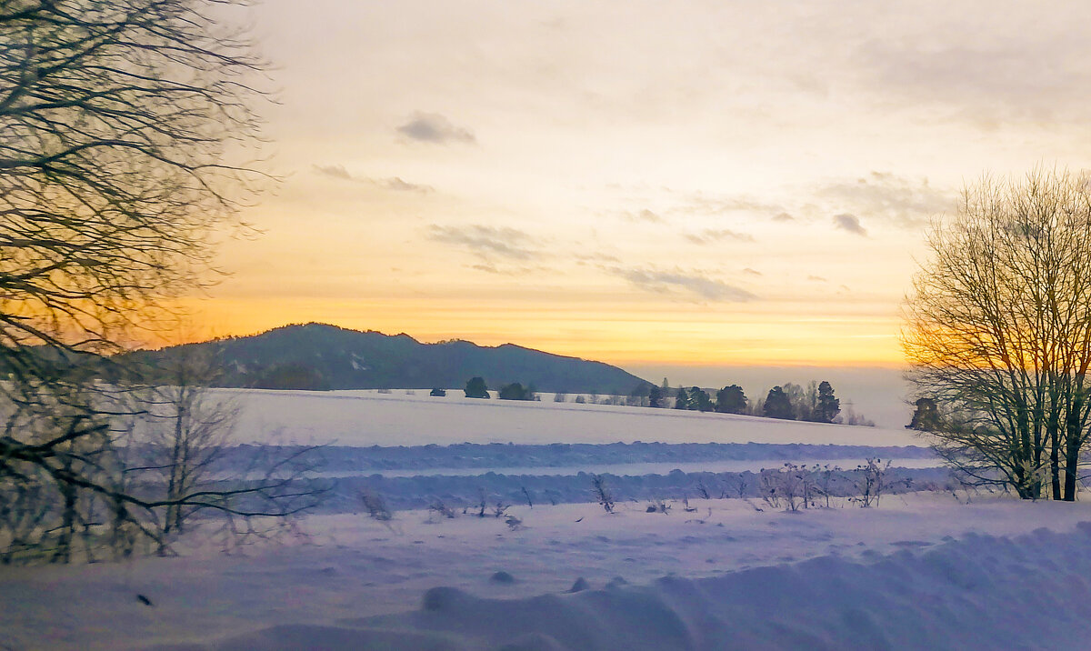 Зимний закат. - юрий Амосов Зимний закат. - юрий Амосов