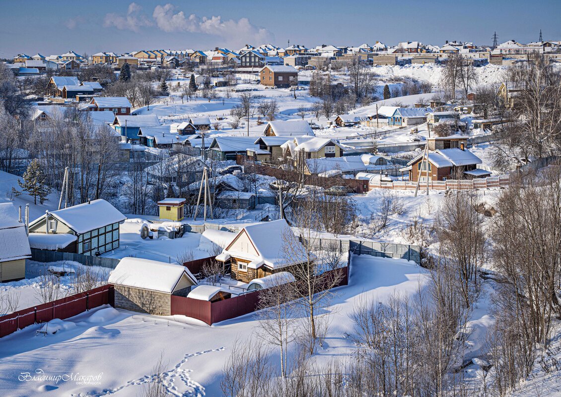 "Чудесный день. Зимняя сказка поблизости"© - Владимир Макаров "Чудесный день. Зимняя сказка поблизости"© - Владимир Макаров