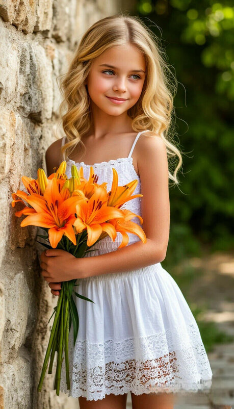 Девочка с цветами - Сергей Кочнев