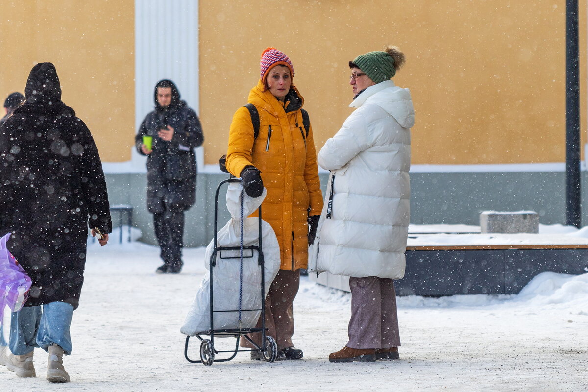 Если встретились две женщины и "зацепились языками", то погода уже значения не имеет. - Анатолий. Chesnavik.