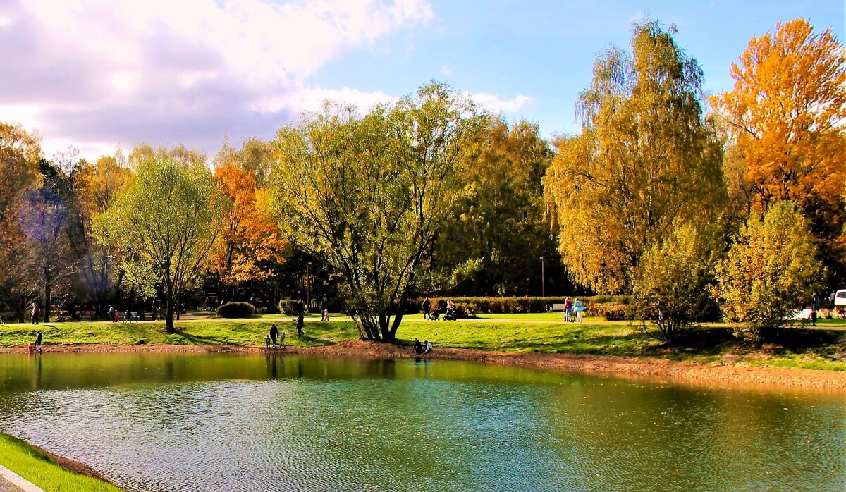КРАСОЧНАЯ ОСЕНЬ НА КУСКОВСКОМ ПРУДУ - Валентина 