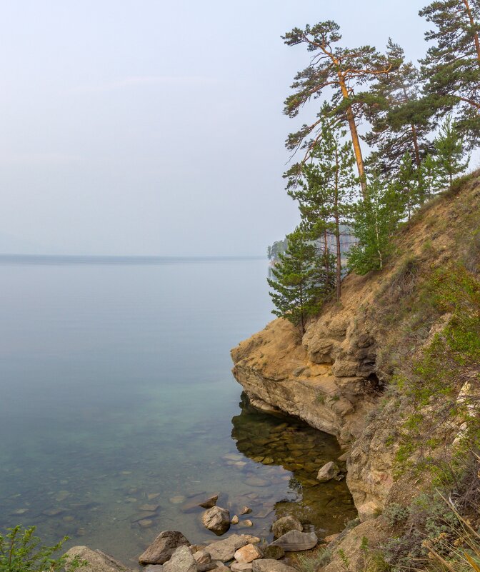 Туманное утро на озере Тургояк. - Алексей Трухин