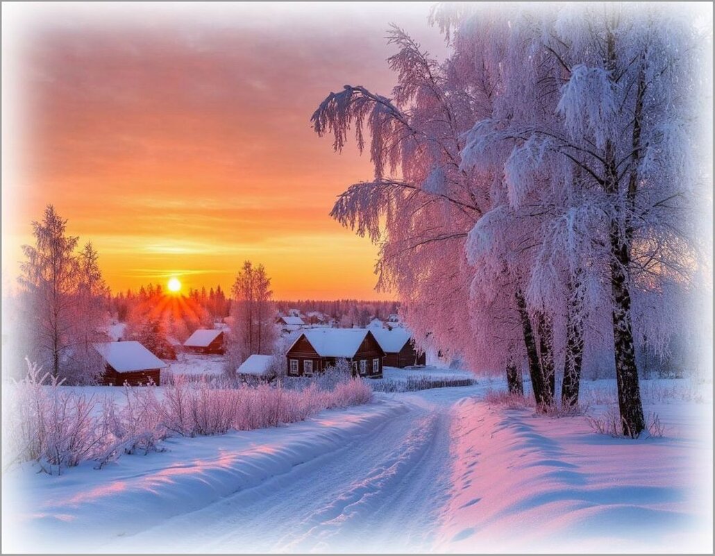 Зимний пейзаж ... - Валентина Надсон