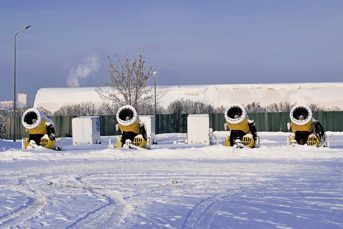 Снежные пушки отдыхают, отработали в декабре. - Татьяна Помогалова