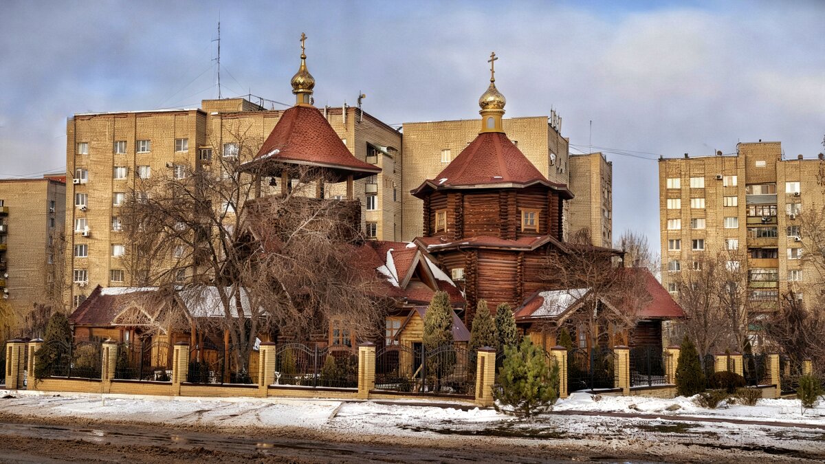 Деревянный храм "Всех святых" - Мариша 