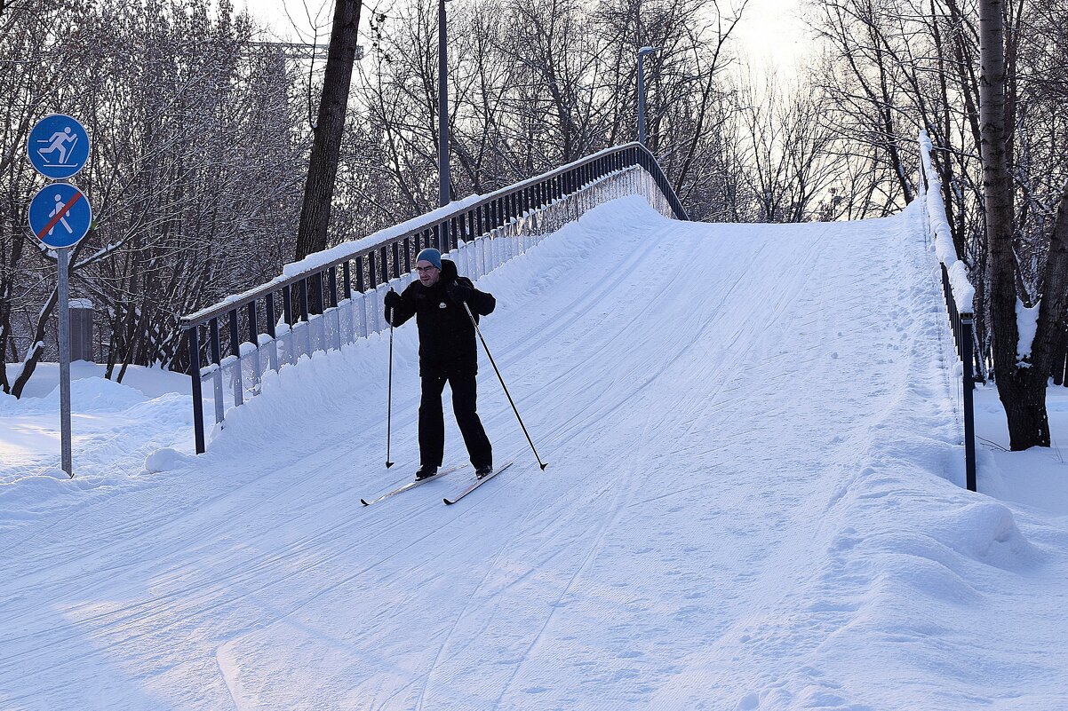 Горки на Московской лыжне. - Татьяна Помогалова