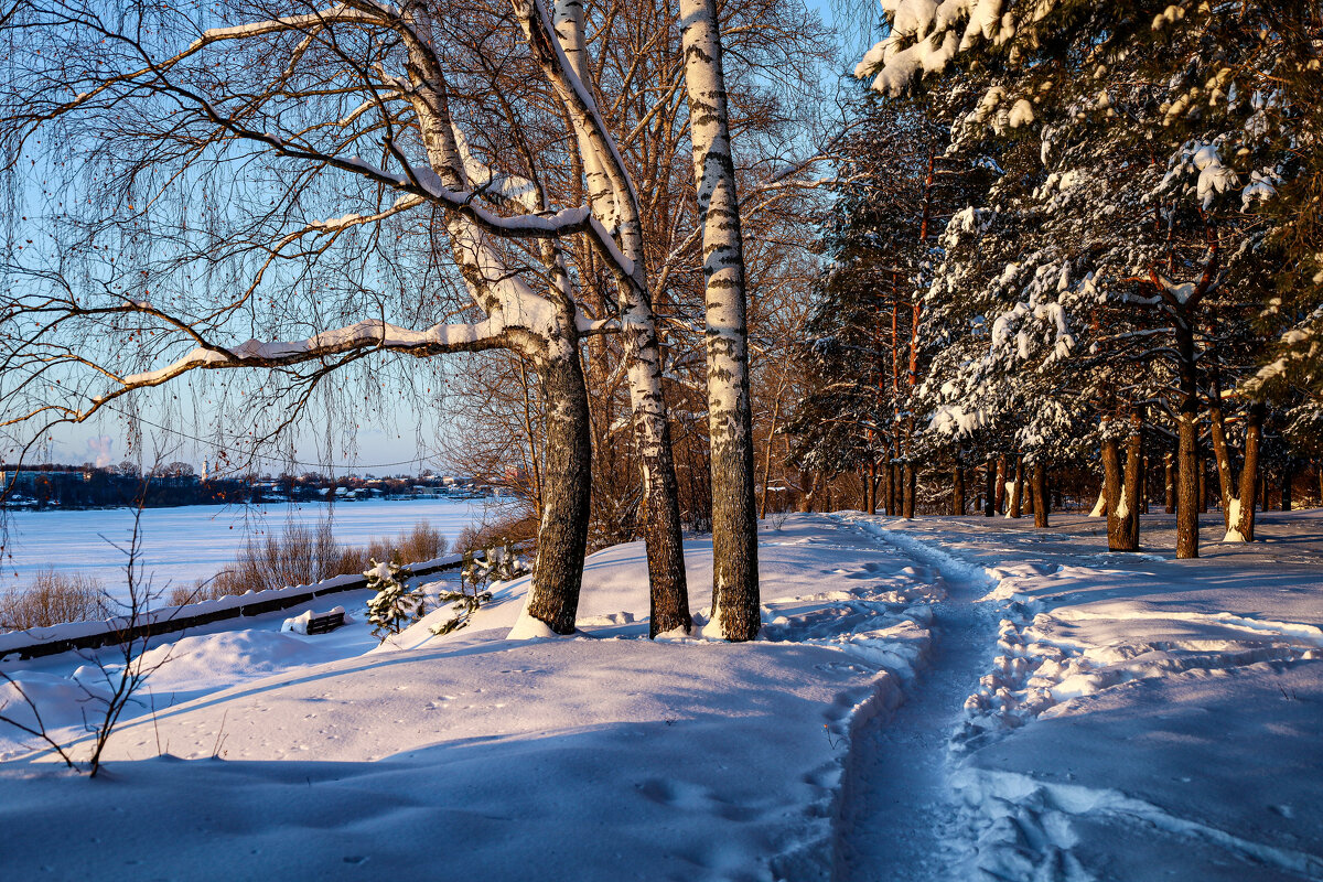 Зима на Волге. - Людмила Гулина Зима на Волге. - Людмила Гулина